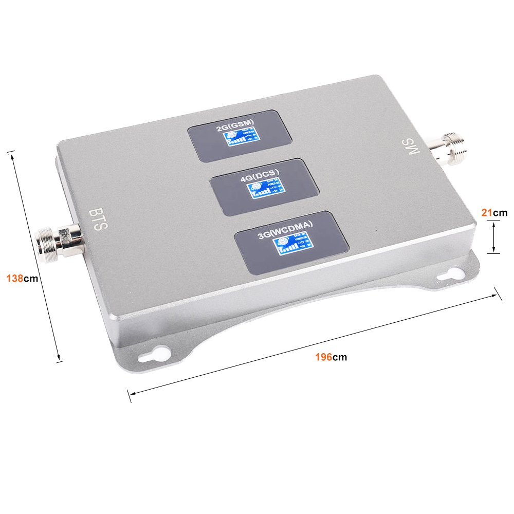 New GSM DCS WCDMA Cell Phone Signal booster 2G 3G 4G Signal Booster 900 1800 2100 Mhz Network Repeater
